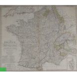 French map and Aubusson style wall paper
