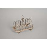 A William IV silver six division toast rack