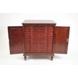 A Victorian mahogany collector's or specimen cabinet