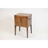 George III mahogany veneered wine cooler