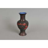 A Chinese cinnabar vase