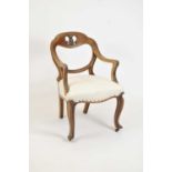 A good quality Victorian mahogany framed armchair