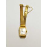 A 14ct gold ladies wristwatch by Bifora