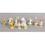 Fifteen Beatrix Potter figures