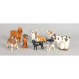 Small collection of Beswick, Royal Doulton, Staffordshire and other models of dogs