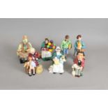 A collection of Royal Doulton figures