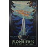 French Travel Poster 'Plombieres Les Bains'