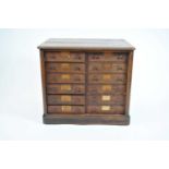A 19th century mahogany collector's cabinet