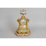 A small 19th century French mantle clock