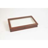 An early 20th century mahogany framed table-top display case
