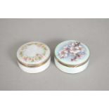 Two silver and enamel boxes