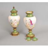 A pair of French vases and covers