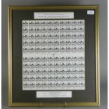 stamps in a frame