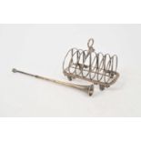 A William IV silver six division toast rack