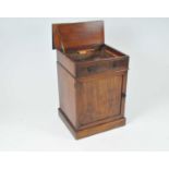 A Victorian mahogany cupboard washstand, 58 x 51cm deep x 83cm high