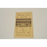 FA CUP FINAL 1925, Cardiff City v Sheffield United