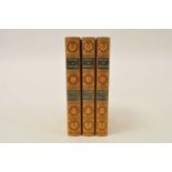 MITCHELL, Lieut-Col J. The Fall of Napoleon, 3 vols 1845. Half calf gilt by Bayntun, covers bound in