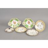 A group of Coalport plates, late 19th century