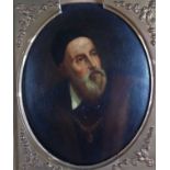 Framed Oil Portrait of a Bearded Gentleman