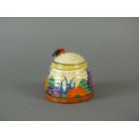 Clarice Cliff honey pot and cover