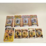 A selection of boxed blister pack collectable figures to include 6 x Harry Potter, 6 x The Hobbit An