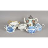 An assorted collection of English teapots, 19th century