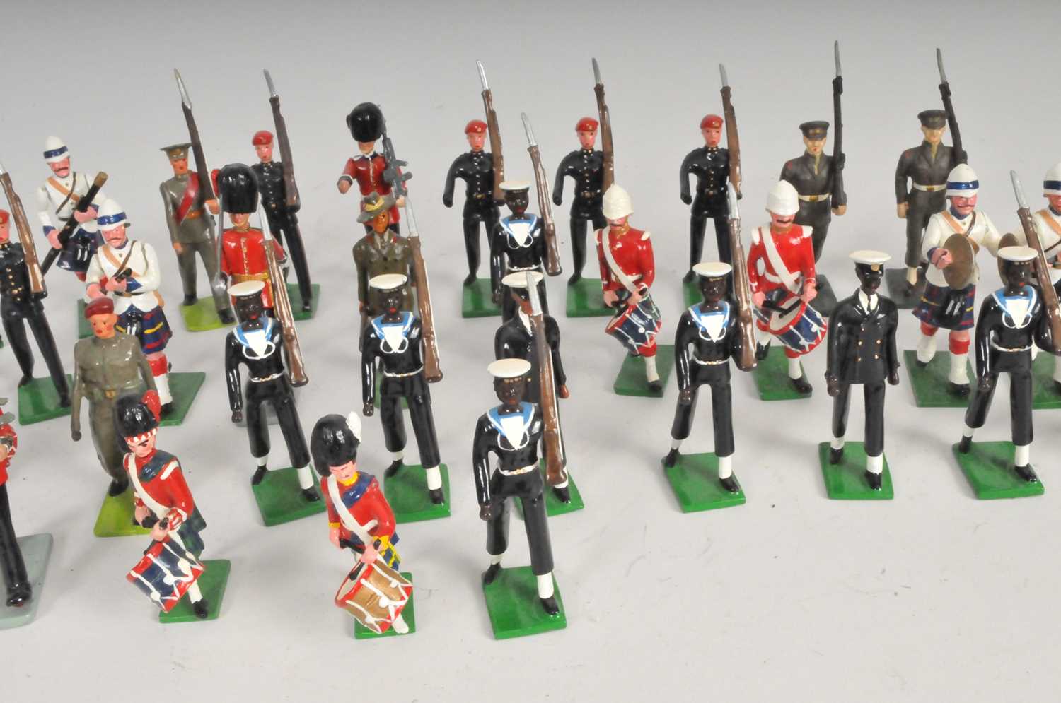 A collection of cast metal soldiers, attributed to Britains, various nations and regiments, to - Image 5 of 5