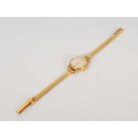 A lady's 9ct gold Omega bracelet wristwatch