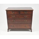 A George III mahogany rectangular chest of drawers, 104 x 51.5 x 94cm high