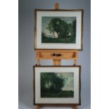After Jean-Baptiste-Camille Corot (1796-1875) Four Landscape Mezzotints