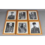 A collection of framed photographs of German Third Reich military commanders
