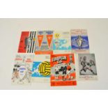 EUROPEAN CUP FINALS 1956 (reprint) 1959, 1960, 1961, 1962 (2 copies), 1963, 1967, 1968 (2 copies)