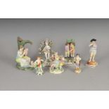 A collection of Staffordshire figures, late 18th/early 19th century