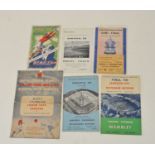 FA CUP FINAL, Blackpool v Manchester United 1948 (rusty staples) with final for 1961 (signature on