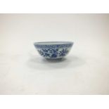 A Chinese blue and white porcelain bowl