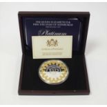 Jersey platinum wedding anniversary 2017 silver proof kilo coin