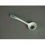 A Caughley mustard spoon, circa 1780-90