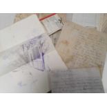 A collection of WW1 documents recovered from a dead German soldier at the Western front, 1917