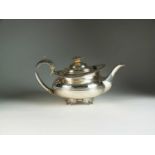 A George IV silver teapot