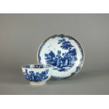 Worcester 'Milkmaids' tea bowl and saucer