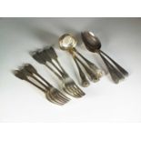 A miscellaneous collection of silver flatware
