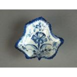 Worcester pickle leaf dish, circa 1765-70