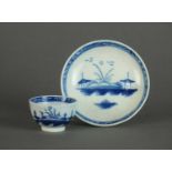 Caughley toy tea bowl and saucer, circa 1780-90