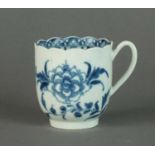 Worcester coffee cup, circa 1765-75