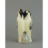 Moorcroft 'Emperor Penguin' family group