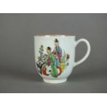 Worcester 'Chinese Family' coffee cup, circa 1770