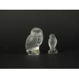 Lalique owl and bird