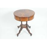 A Regency spinning drum topped occasional table