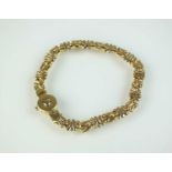 An 18ct gold bracelet