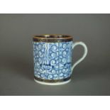 Caughley 'Royal Lily' mug, circa 1786-94